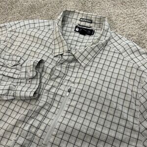 Alaskan Hardgear Roadless Standard Fit Shirt 2XL Grey Plaid Untucked Snap AKHG